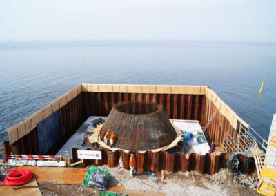 Windkraftturm Fundament in Averdore - Dänemark