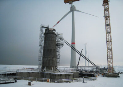 Windkraftturm-Fundament in Cuxhaven - Deutschland