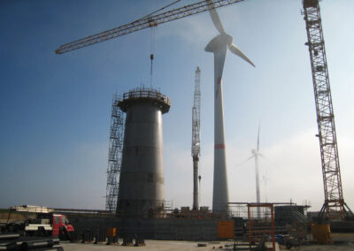 Windkraftturm-Fundament in Cuxhaven - Deutschland