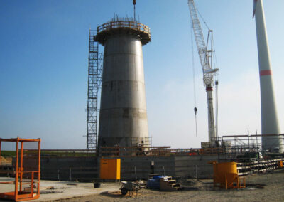 Windkraftturm-Fundament in Cuxhaven - Deutschland