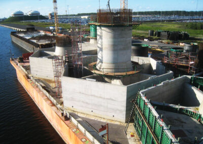 Schwerkraft-Fundamente (GBF) in Karehamn - Schweden