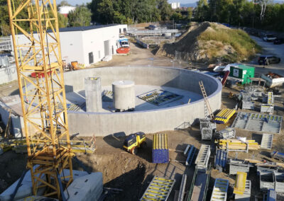 Digester and primary settling tank in Korneuburg - Austria