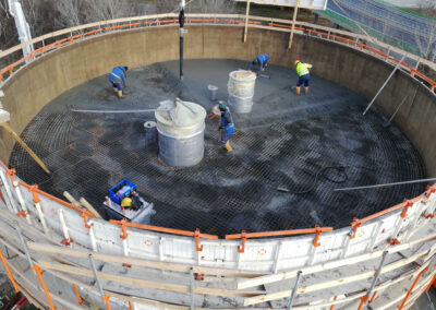 Digester and primary settling tank in Korneuburg - Austria