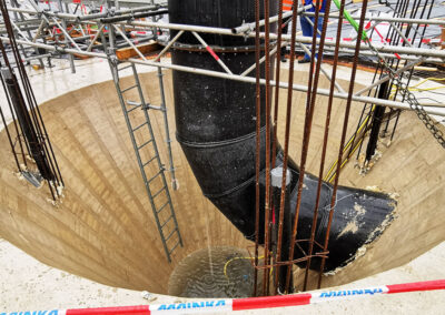 Secondary clarifier with funnel in Leverkusen - Germany