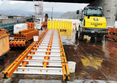 Pier upgrade Steyregg Danube Bridge in Linz - Austria