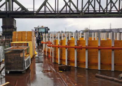 Pier upgrade Steyregg Danube Bridge in Linz - Austria