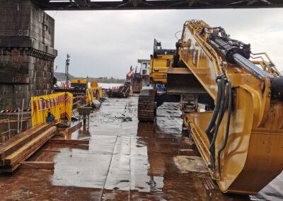 Pier upgrade Steyregg Danube Bridge in Linz - Austria