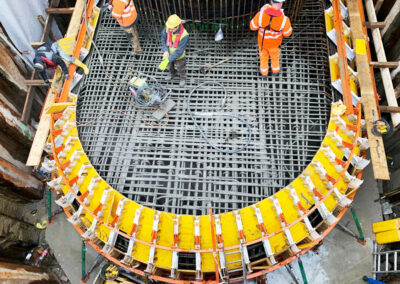 Pier upgrade Steyregg Danube Bridge in Linz - Austria