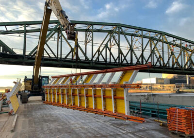 Pier upgrade Steyregg Danube Bridge in Linz - Austria