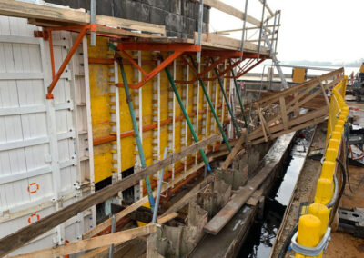 Pier upgrade Steyregg Danube Bridge in Linz - Austria