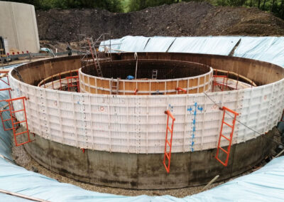 Aeration tank with funnel in Monzelfeld - Germany