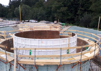 Combined basin & sludge storage tank in Plößberg KA Ziegler - Germany