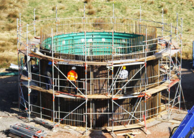 Projekt Windkraftturm mit Fundament in Bremerhaven - Deutschland