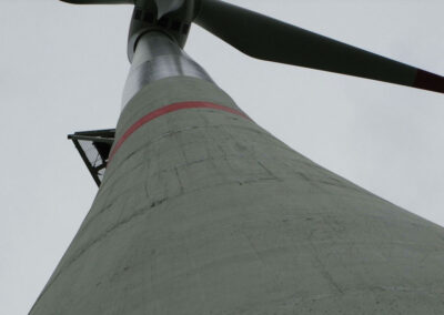 Project wind power tower with foundation in Bremerhaven - Germany