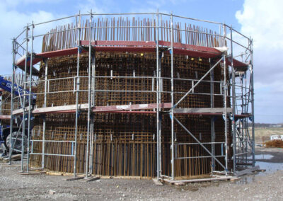 Projekt Windkraftturm mit Fundament in Bremerhaven - Deutschland