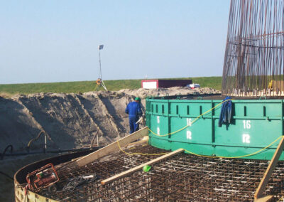 Projekt Windkraftturm mit Fundament in Cuxhaven - Deutschland