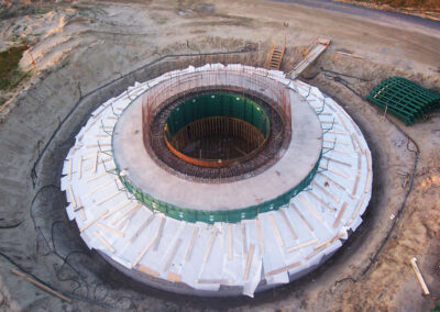 Projekt Windkraftturm mit Fundament in Cuxhaven - Deutschland