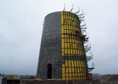 Project wind power tower with foundation in Cuxhaven - Germany