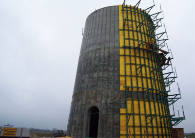 Project wind power tower with foundation in Cuxhaven - Germany