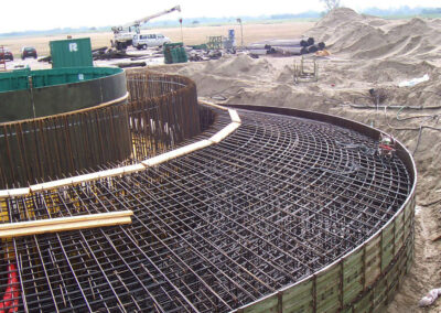 Projekt Windkraftturm mit Fundament in Cuxhaven - Deutschland