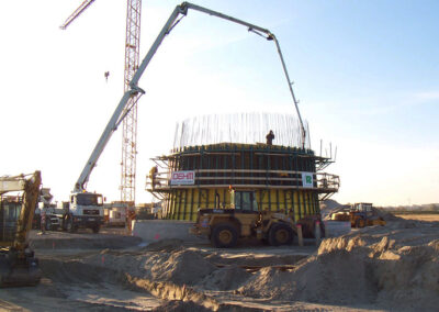 Projekt Windkraftturm mit Fundament in Cuxhaven - Deutschland