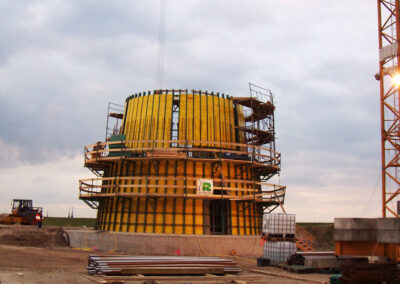 Projekt Windkraftturm mit Fundament in Cuxhaven - Deutschland