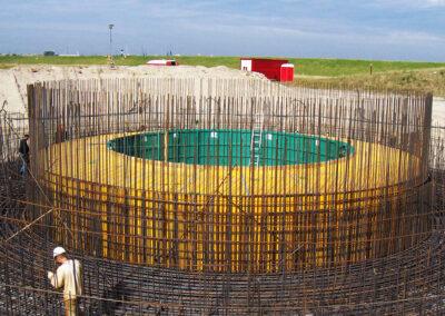 Projekt Windkraftturm mit Fundament in Cuxhaven - Deutschland