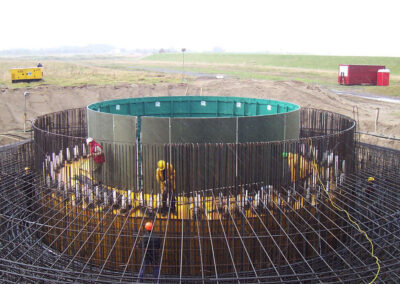 Projekt Windkraftturm mit Fundament in Cuxhaven - Deutschland