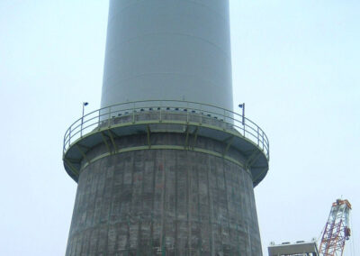 Projekt Windkraftturm mit Fundament in Cuxhaven - Deutschland