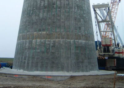 Projekt Windkraftturm mit Fundament in Cuxhaven - Deutschland