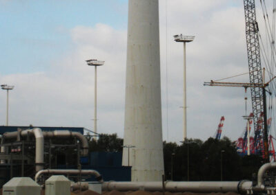 Windkraftturm mit Fundament in Hamburg 1 und 2 - Nordex - Deutschland