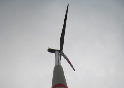 Wind turbine tower with foundation in Hamburg 1 and 2 - Nordex - Germany