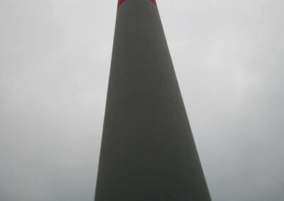 Windkraftturm mit Fundament in Hamburg 1 und 2 - Nordex - Deutschland