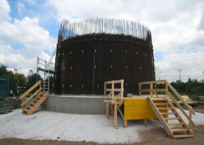 Windkraftturm mit Fundament in Hamburg 1 und 2 - Nordex - Deutschland