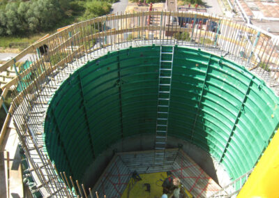 Windkraftturm mit Fundament in Hamburg 1 und 2 - Nordex - Deutschland