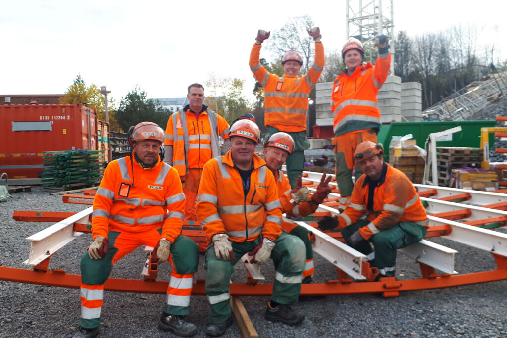 Das Baustellen-Team von RSB Formwork Technology freut sich über Verbesserung