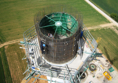 Windkraftturm mit Fundament in Uengershausen Nordex 3 und 4 - Deutschland