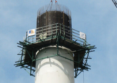 Wind turbine tower with foundation in Uengershausen Nordex 3 and 4 - Germany