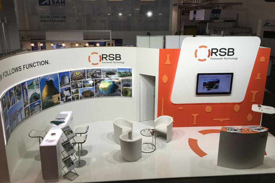 IFAT trade fair stand of RSB Formwork Technology GmBH from above
