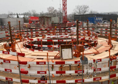 Climbing formwork from RSB for the digester in Kloten Opfikon in Switzerland