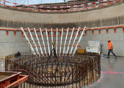 Funnel formwork by RSB Formwork Technology for the pipe cellar of the digester in Kloten