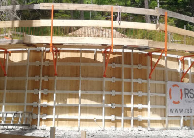 Hochbehälter St. Stefan Tratten in Österreich gebaut mit Rundschalung von RSB Formwork Technology