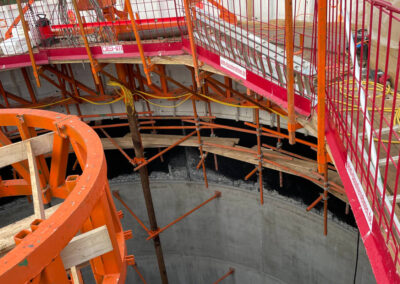 Construction of a digester in Garrel Germany with the self-climbing circular formwork from RSB Formwork Technology GmbH