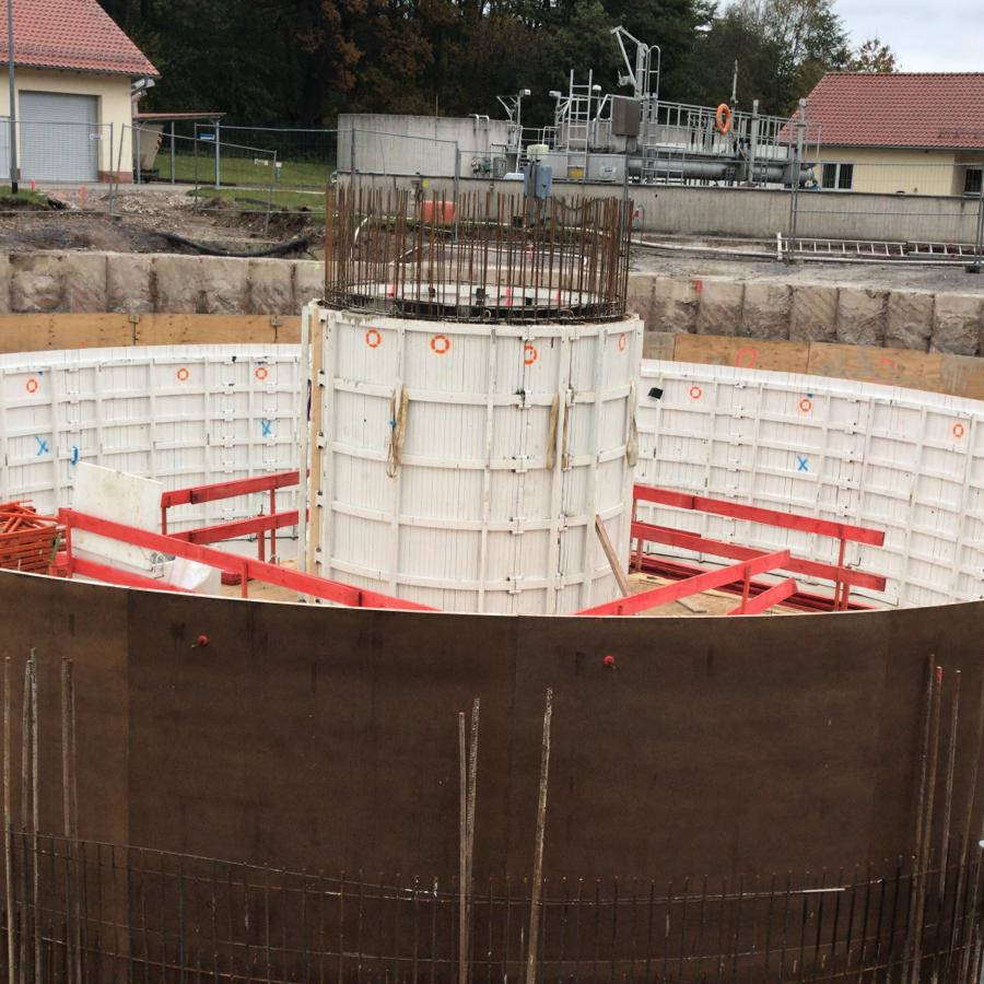Combi basin formed with the circular formwork from RSB Formwork Technology GmbH