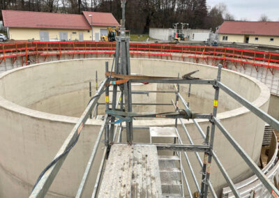 Combination basin formed with the circular formwork of RSB Formwork Technology GmbH