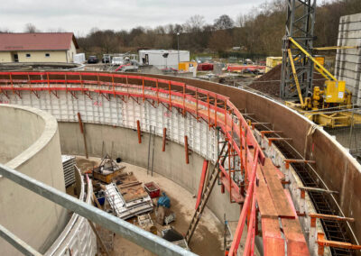 Combination basin formed with the circular formwork of RSB Formwork Technology GmbH