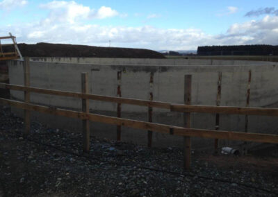 Construction of a secondary clarifier with circular formwork from RSB Formwork Technology GmbH