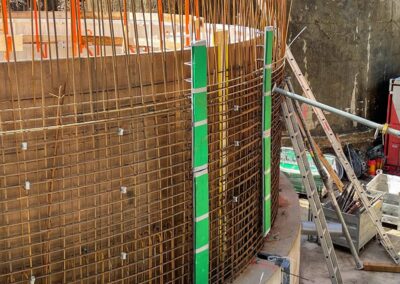 1 Trinkwasserbehälter neu gebaut mit Rundschalung von RSB Formwork Technology GmbH, 2 bestehende Behälter werden erhöht von RSB Formwork Technology GmbH.