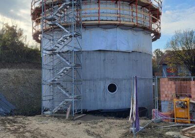 Faulturm mit innenliegender Schlammtasche von RSB Formwork Technology in Markersdorf - Österreich