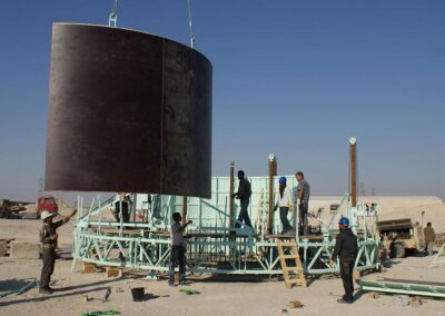 Wassertürme in Al Jahra - Kuwait - Gebaut mit der Wasserturmschalung von RSB Formwork Technology